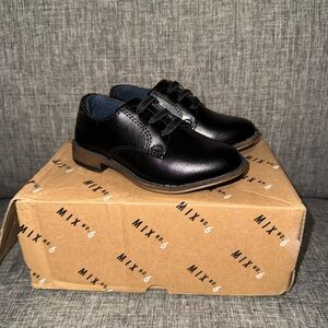 Mix No. 6 Shiny Black Lace-Up Shoes